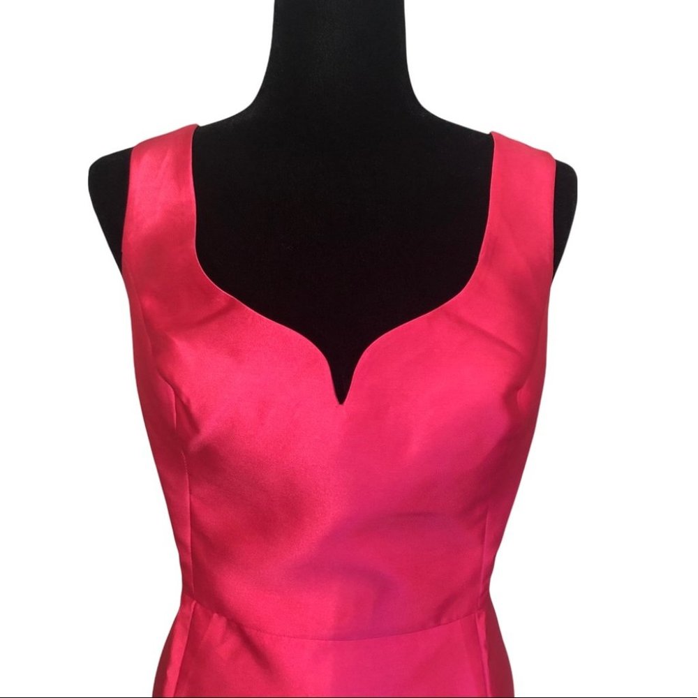 LUNA Pink Sheer Sheath Dress